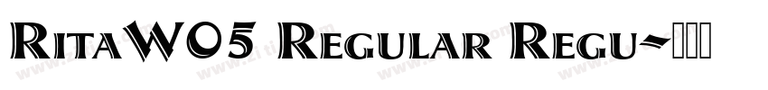 RitaW05 Regular Regu字体转换
